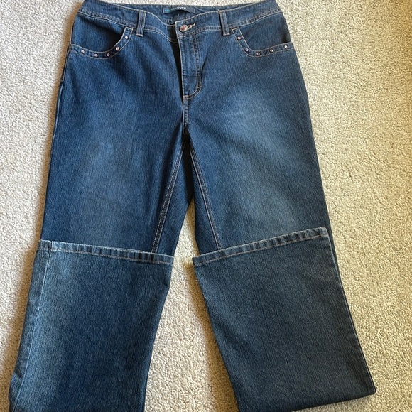 French cuff women’s jeans - Picture 3 of 4